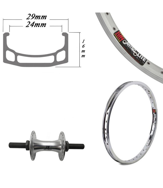 SUN RINGLE SUNringlE 20" RHYNO LITE XL SILVER (14MM AXLE)BMX WHEELS