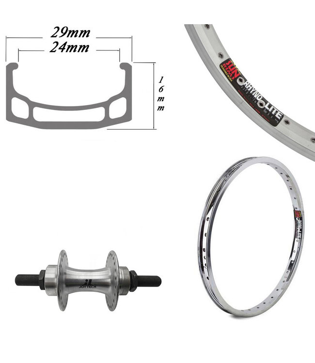 SUN RINGLE SUNringlE 20" RHYNO LITE XL SILVER (14MM AXLE)BMX WHEELS