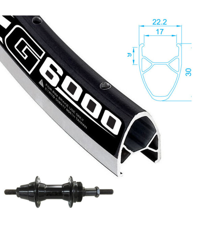 ALEXRIMS ALEXRIMS700C G-6000 BLACK700C HYBRID WHEELS