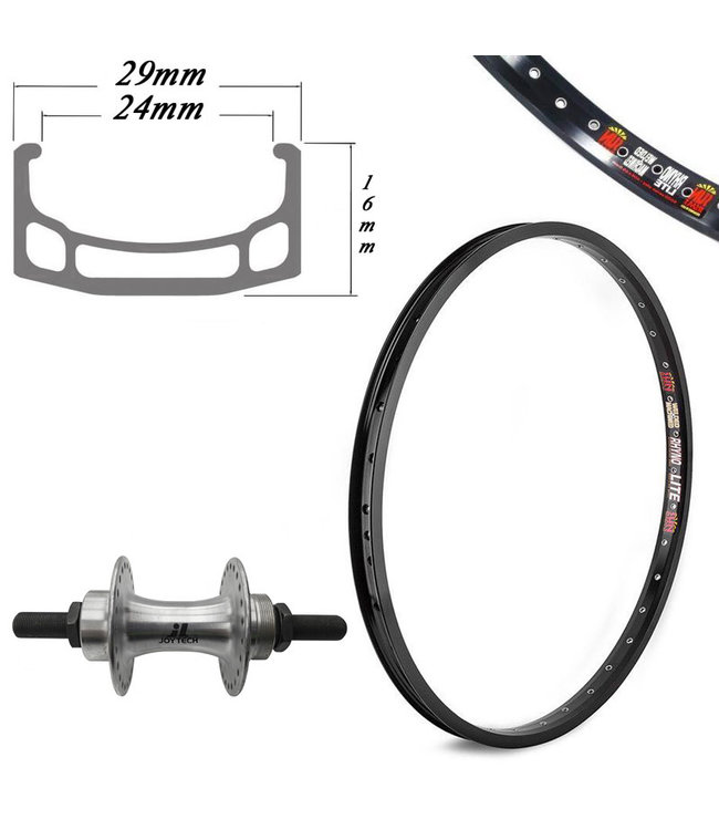 SUN RINGLE SUNringlE 20" RHYNO LITE XL BLACK (14MM AXLE)BMX WHEELS