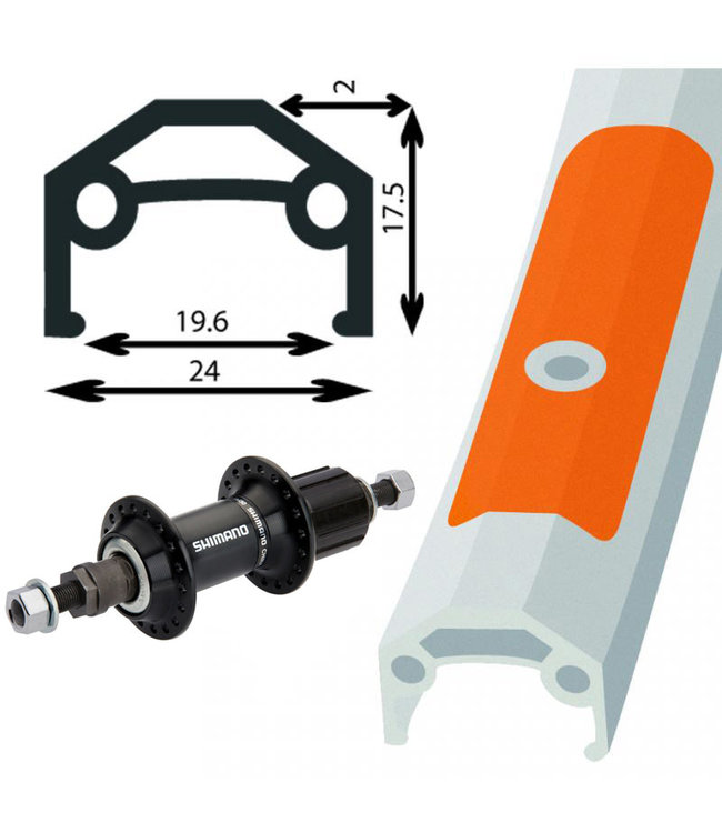 DAMCO DAMCO700C ALLOY SILVER (DOUBLE WALL)700C HYBRID WHEELS