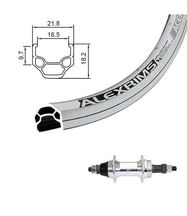 ALEXRIMS ALEXRIMS700C ACE-18 SILVER700C HYBRID WHEELS