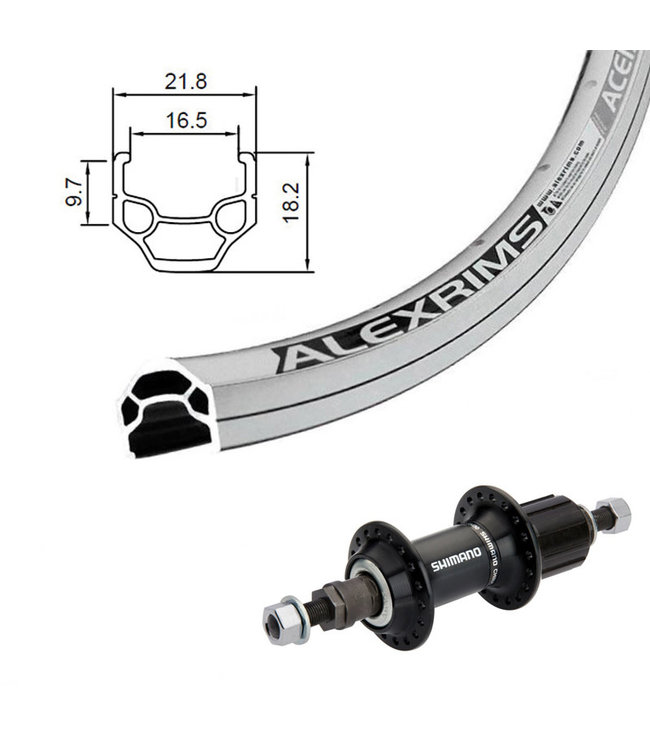 ALEXRIMS ALEXRIMS700C ACE-18 SILVER700C HYBRID WHEELS