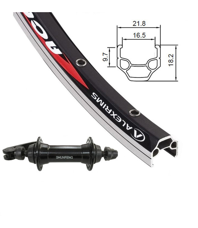 ALEXRIMS ALEXRIMS700C ACE-18 BLACK700C HYBRID WHEELS