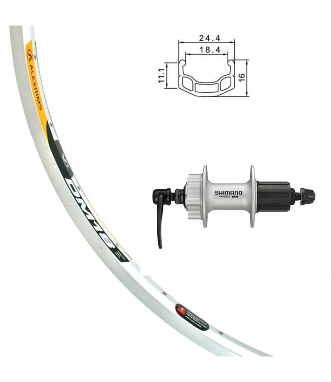 ALEXRIMS ALEXRIMS700C DM-18 DISC SILVER700C HYBRID WHEELS DISC BRAKE