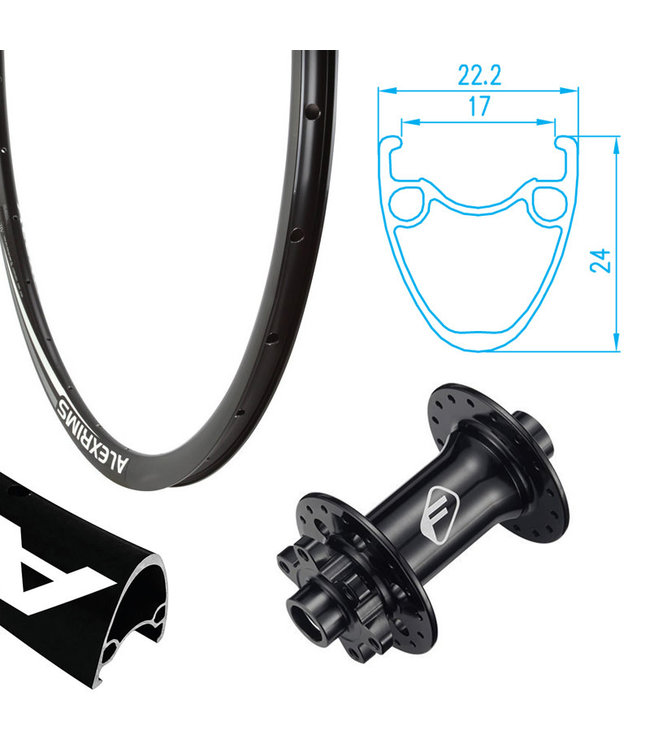 REYNOLDS REYNOLDS 700C (29") ATD-490 DISC BLACK700C ROAD WHEELS, DISC BRAKE