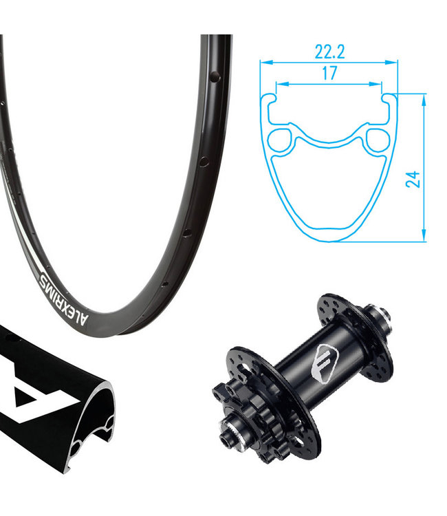 REYNOLDS REYNOLDS 700C (29") ATD-490 DISC BLACK700C ROAD WHEELS, DISC BRAKE