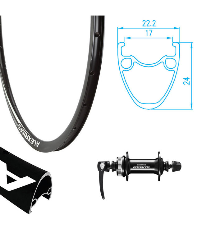 REYNOLDS REYNOLDS 700C (29") ATD-490 DISC BLACK700C ROAD WHEELS, DISC BRAKE