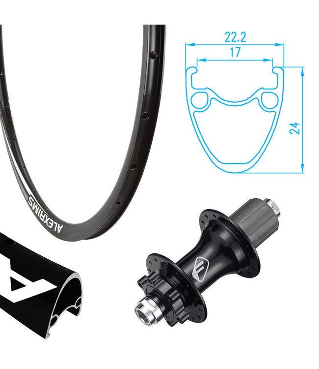 REYNOLDS REYNOLDS 700C (29") ATD-490 DISC BLACK700C ROAD WHEELS, DISC BRAKE