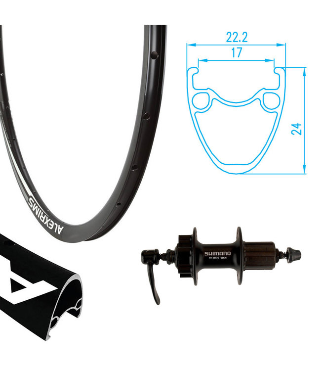 REYNOLDS REYNOLDS 700C (29") ATD-490 DISC BLACK700C ROAD WHEELS, DISC BRAKE