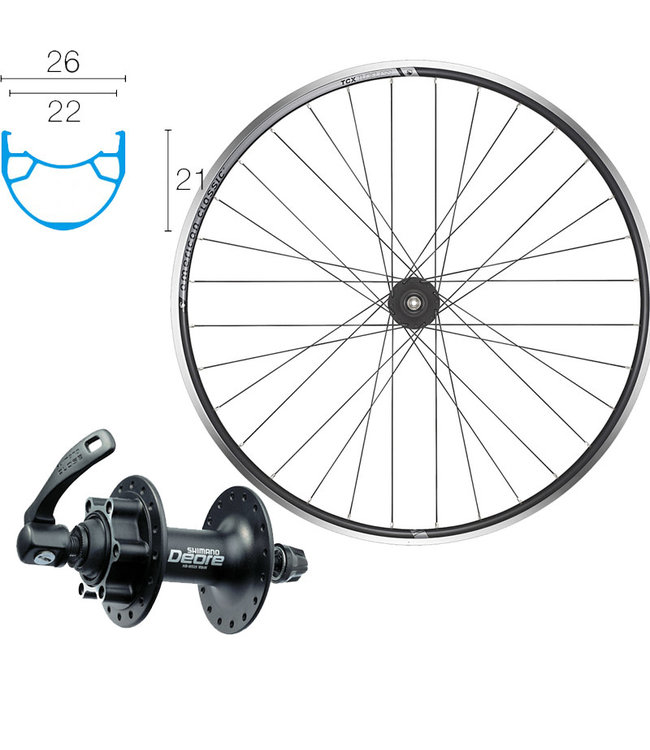 K-RACE KRACEKR 700/29" ALLY TCX DISC BLACK (TUBELESS)700C ROAD WHEELS, DISC BRAKE