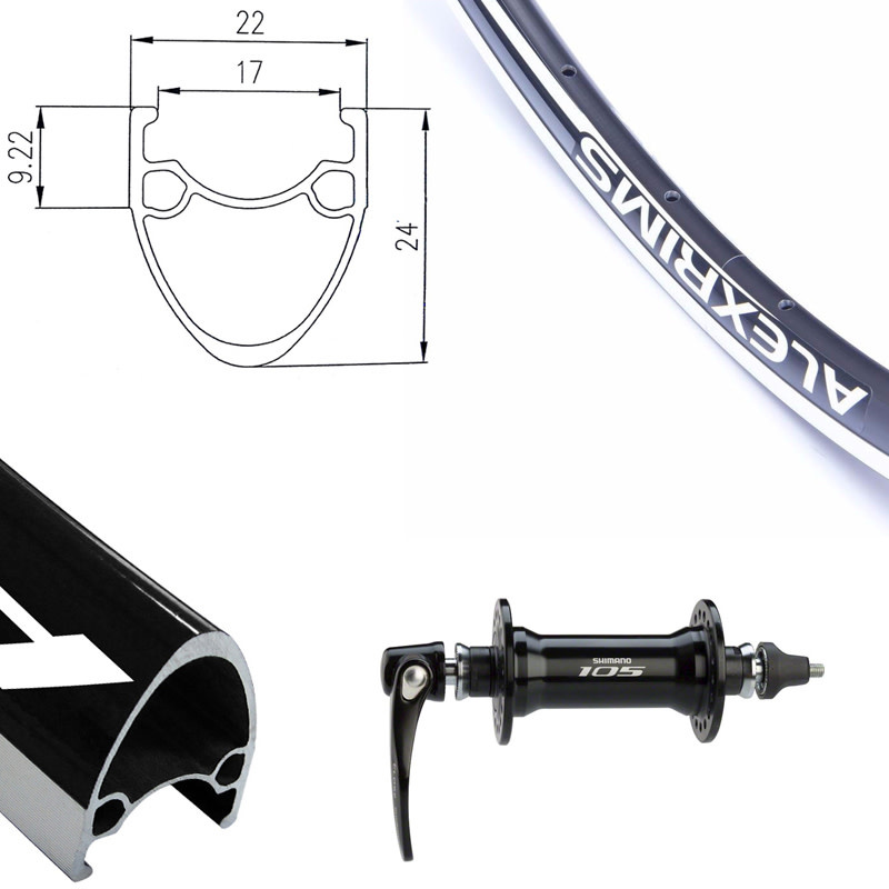 Wheelset alexrims 700c sale