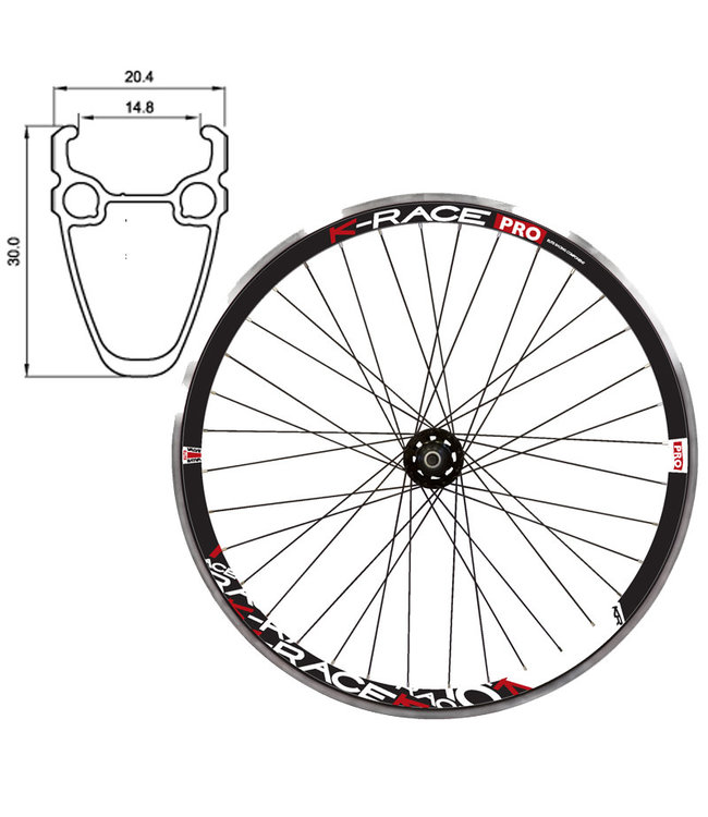K-RACE KRACEKR 700C PRO BLACK700C ROAD WHEELS