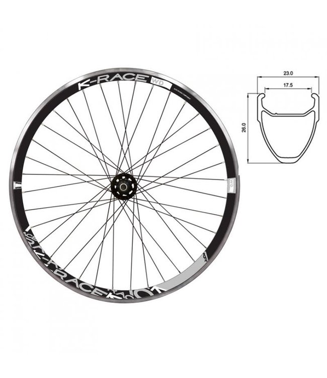 K-RACE KRACEKR 700C WD BLACK700C ROAD WHEELS