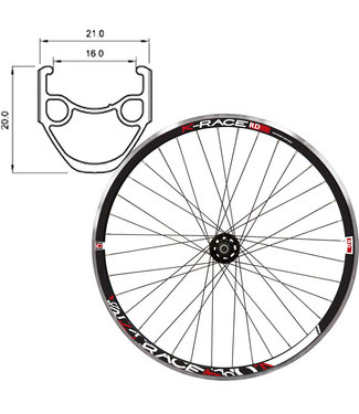 K-RACE KRACEKR 700C RD BLACK700C ROAD WHEELS