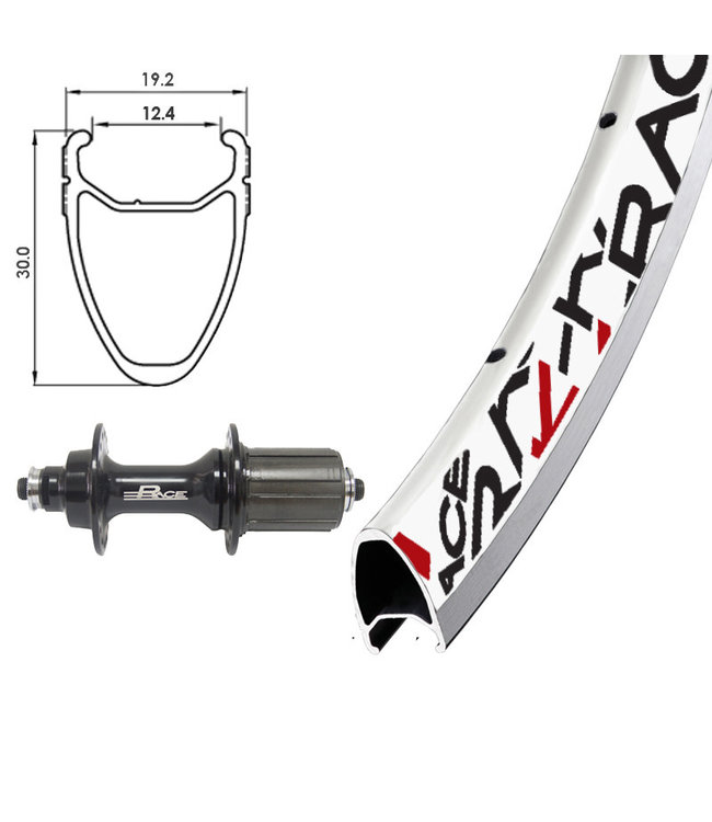 K-RACE KRACEKR 700C K-RACE WHITE700C ROAD WHEELS