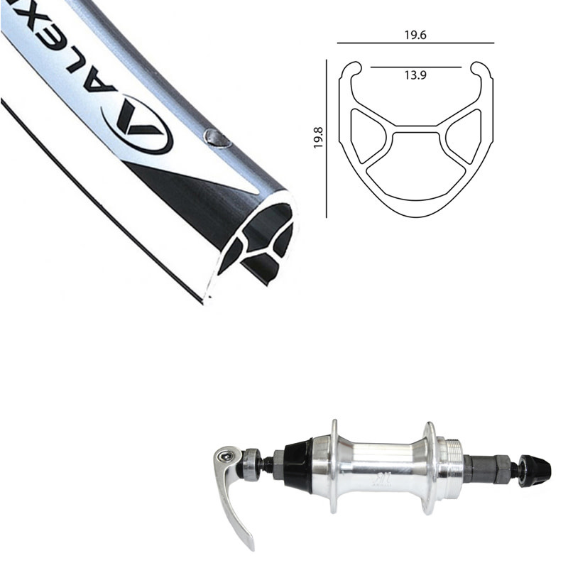 ALEXRIMS ALEXRIMS 700C R-450 SILVER700C ROAD WHEELS