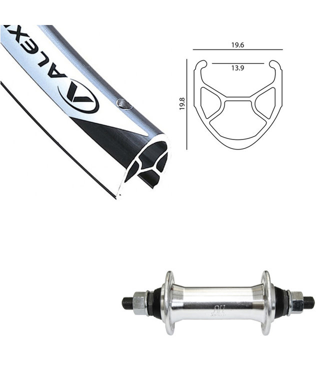 ALEXRIMS ALEXRIMS 700C R-450 SILVER700C ROAD WHEELS