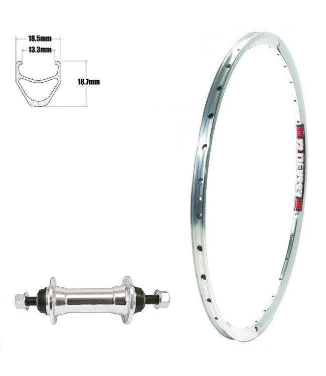 SUN RINGLE SUNringlE 700C ASSAULT SILVER700C ROAD WHEELS