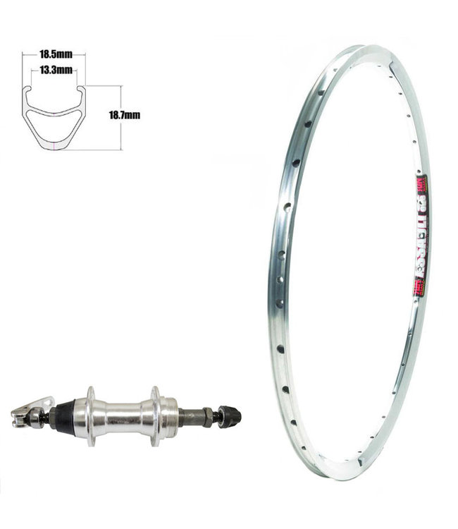 SUN RINGLE SUNringlE 700C ASSAULT SILVER700C ROAD WHEELS