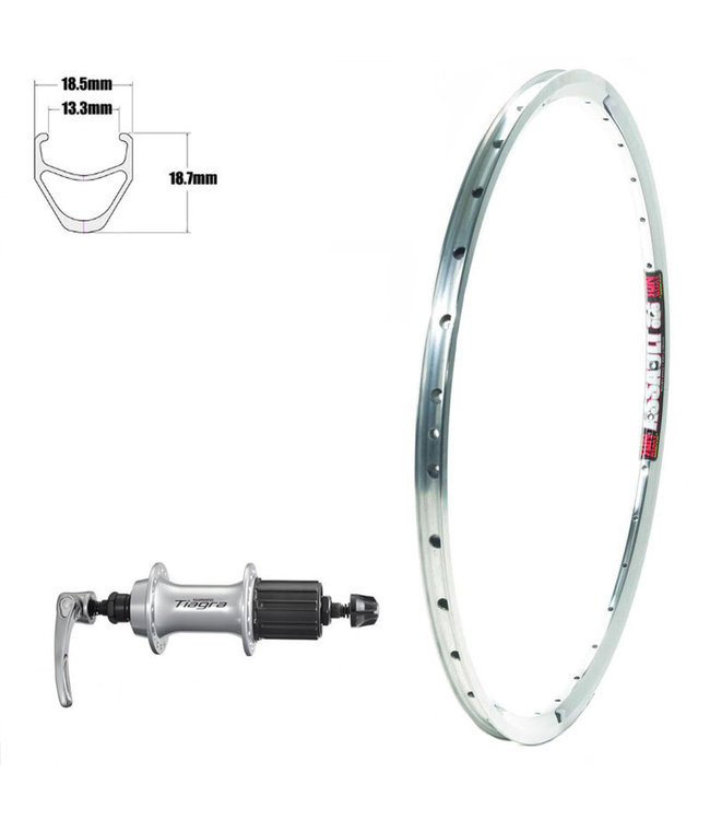 SUN RINGLE SUNringlE 700C ASSAULT SILVER700C ROAD WHEELS