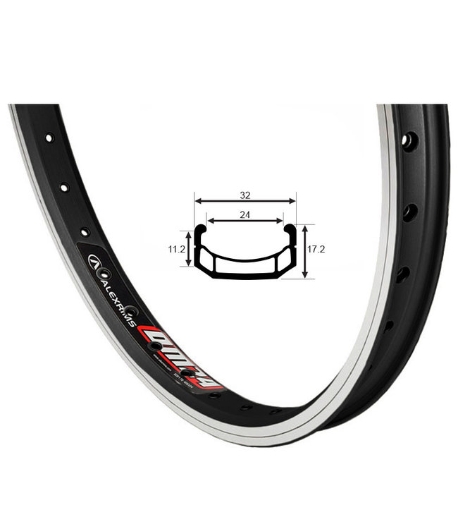 ALEXRIMS ALEXRIMS 20" DM-24 (DOUBLE WALL)MTB 20" RIM