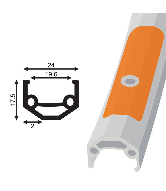 DAMCO DAMCO 26" (DOUBLE WALL)MTB 26" RIMS