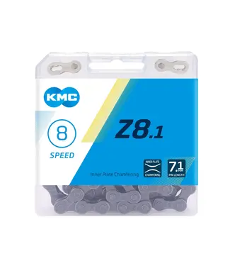 KMC KMC Z8.1 (GREY) 6/7/8 SPEED CHAIN (Shimano, SRAM)