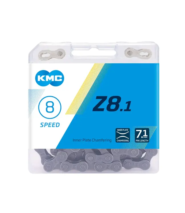 KMC KMC Z8.1 (GREY) 6/7/8 SPEED CHAIN (Shimano, SRAM)