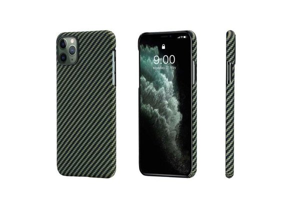 Pitaka Aramid MagEZ Case for iPhone 11 Pro - Black/Yellow Twill