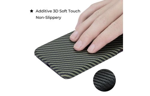 Pitaka Aramid MagEZ Case for iPhone 11 Pro - Black/Yellow Twill