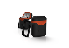 UAG Standard Issue 001 Hard Case for Apple Airpods 1/2 - Black /Orange