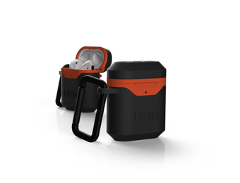 UAG Standard Issue 001 Hard Case for Apple Airpods 1/2 - Black /Orange