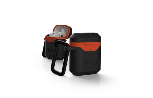 UAG Standard Issue 001 Hard Case for Apple Airpods 1/2 - Black /Orange