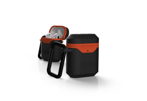 UAG Standard Issue 001 Hard Case for Apple Airpods 1/2 - Black /Orange