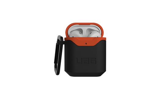 UAG Standard Issue 001 Hard Case for Apple Airpods 1/2 - Black /Orange