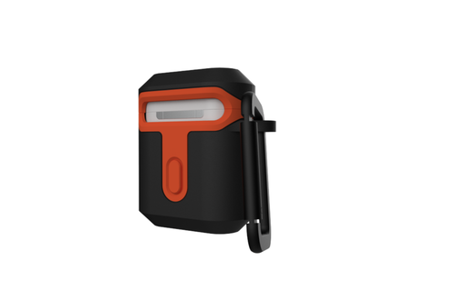 UAG Standard Issue 001 Hard Case for Apple Airpods 1/2 - Black /Orange