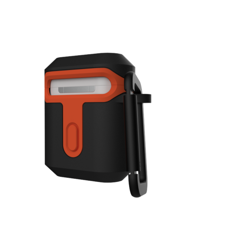 UAG Standard Issue 001 Hard Case for Apple Airpods 1/2 - Black /Orange