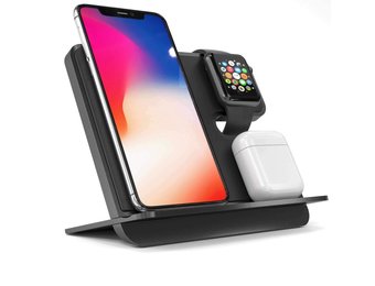 iComboStand Pro 4-in-1 Ultimate Wireless Charging Station - Space Gray