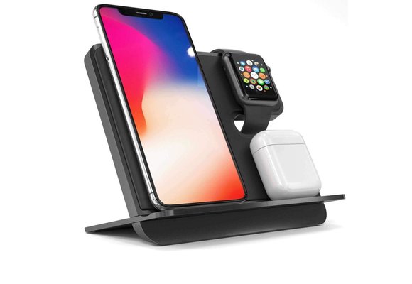 iComboStand Pro 4-in-1 Ultimate Wireless Charging Station - Space Gray