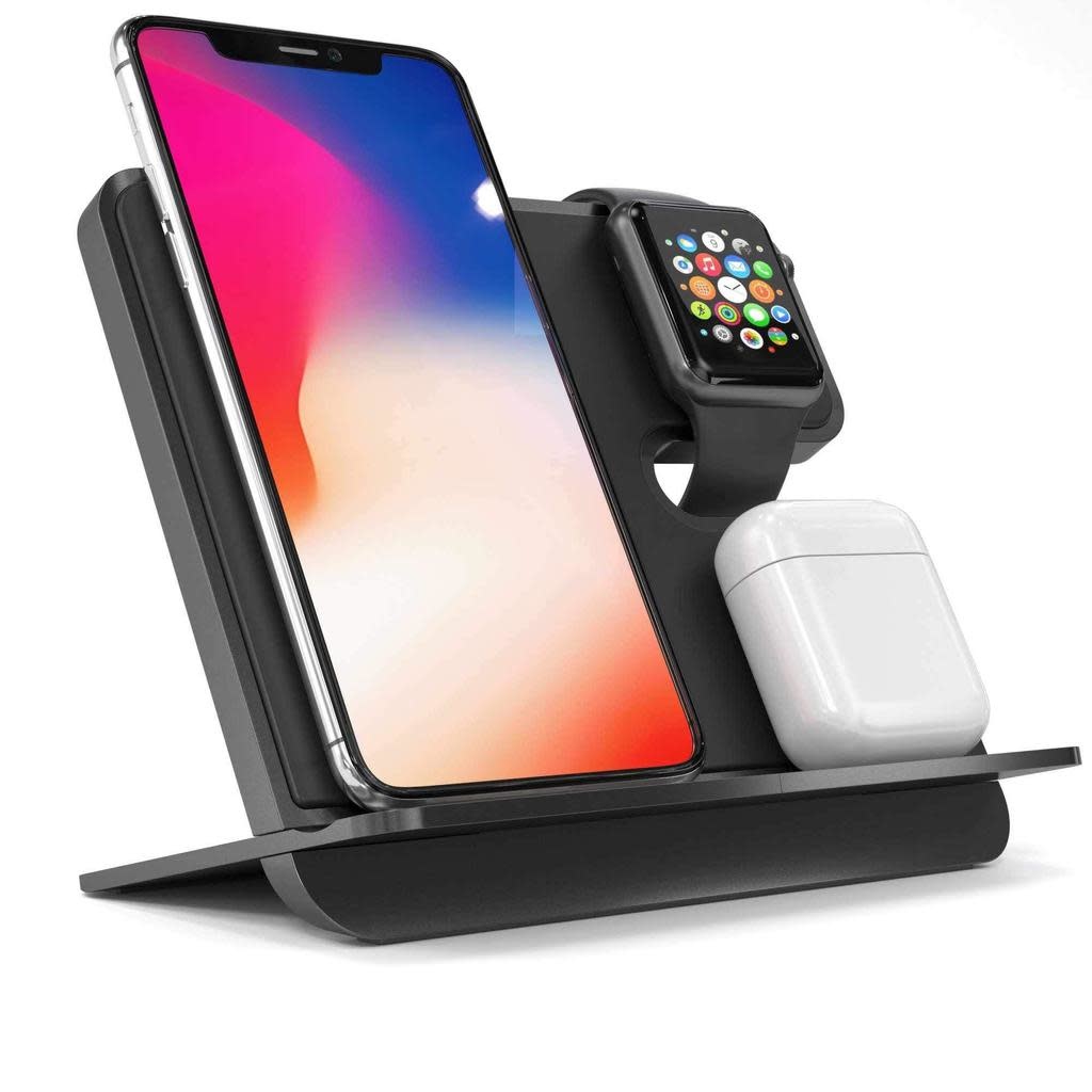 iComboStand Pro 4-in-1 Ultimate Wireless Charging Station - Space Gray