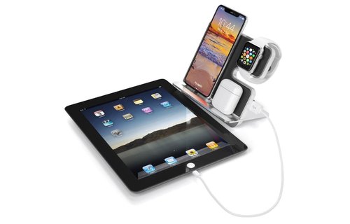 iComboStand Pro 4-in-1 Ultimate Wireless Charging Station - Space Gray
