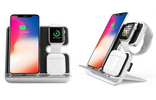 iComboStand Pro 4-in-1 Ultimate Wireless Charging Station - Space Gray