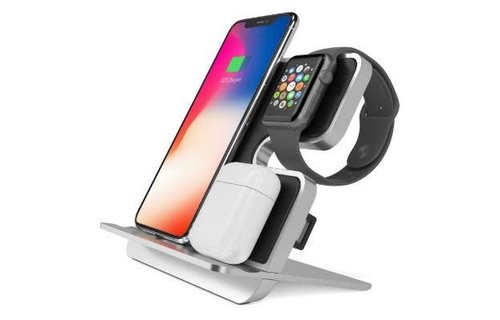 iComboStand Pro 4-in-1 Ultimate Wireless Charging Station - Space Gray