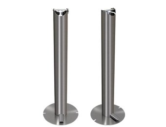 Hospital Stainless Steel Touchless Soap Foot Pedal Hand Sanitizer Dispenser Floor Stand Anti Finger Print finish