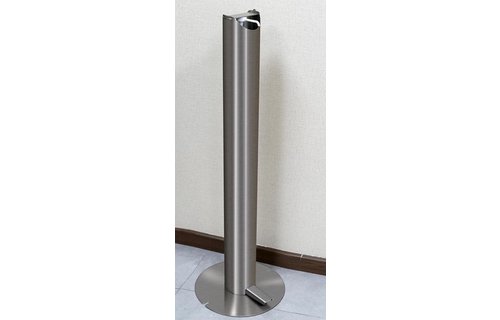 Hospital Stainless Steel Touchless Soap Foot Pedal Hand Sanitizer Dispenser Floor Stand Anti Finger Print finish