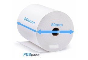 POS Thermal Paper Roll 80x80mm (50 Roll)