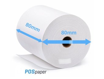 POS Thermal Paper Roll 80x80mm (50 Roll)