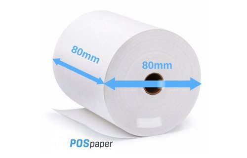 POS Thermal Paper Roll 80x80mm (50 Roll)