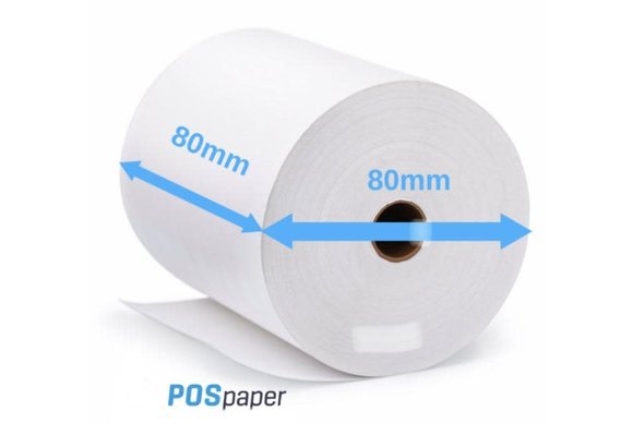 POS Thermal Paper Roll 80x80mm (50 Roll)